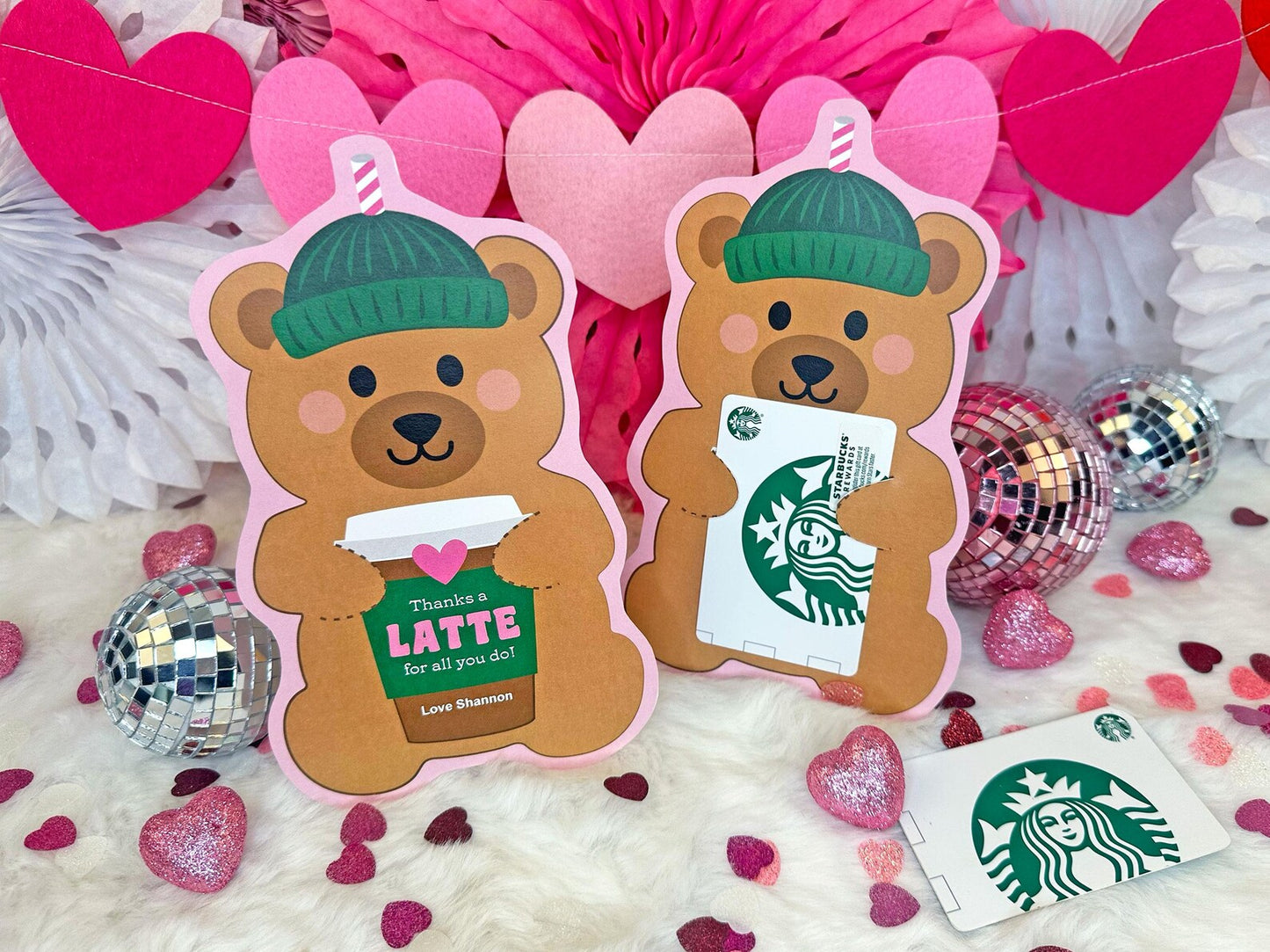 Bearista Thank You Coffee Gift Card Holders
