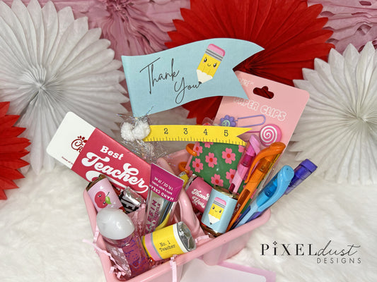 Teacher Appreciation Printable Gift Set, Pennant Flags & Candy Bar Wrappers