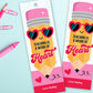 Printable Valentine Pencil Bookmark Teacher Gift Tags