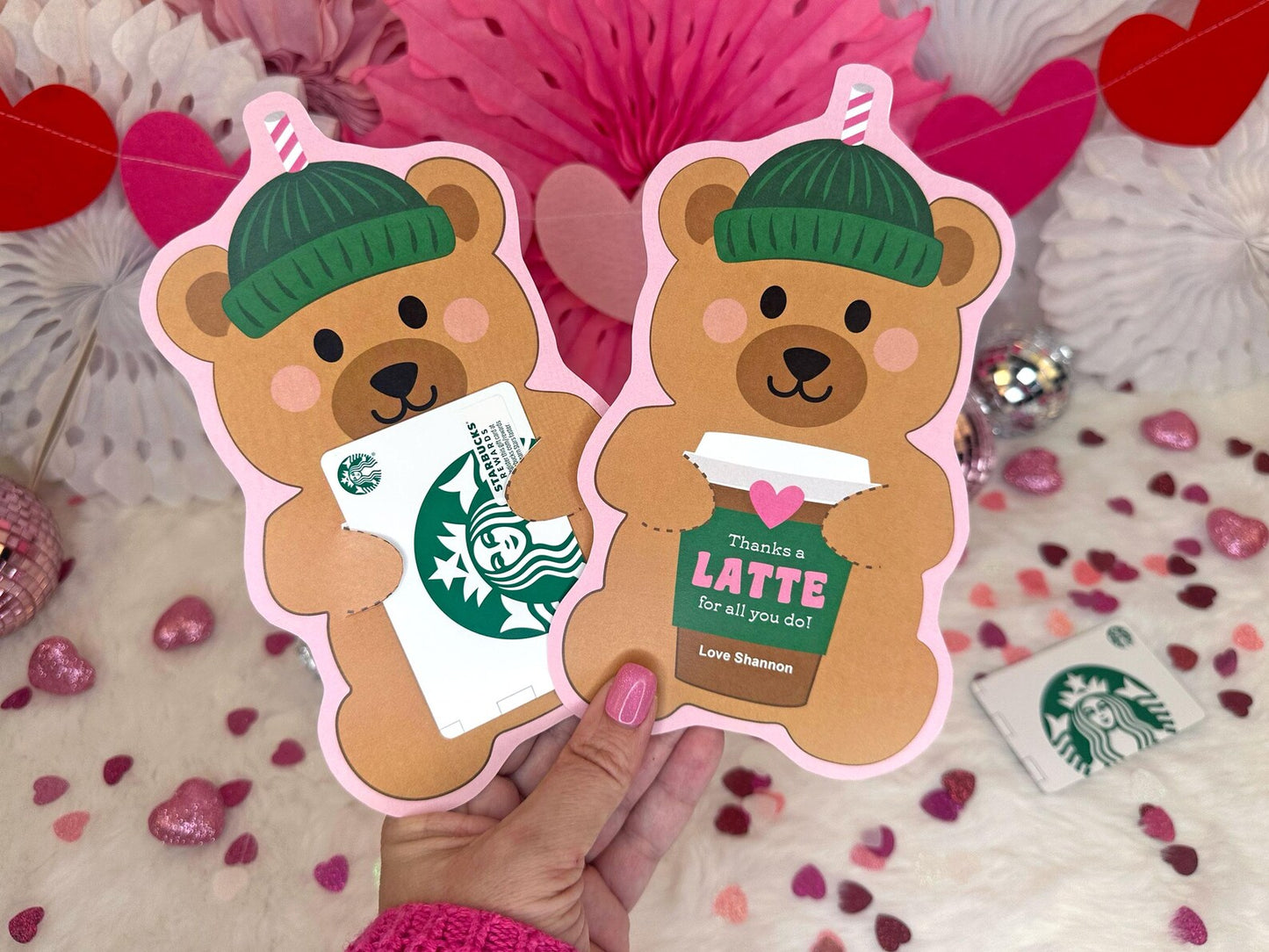 Bearista Thank You Coffee Gift Card Holders