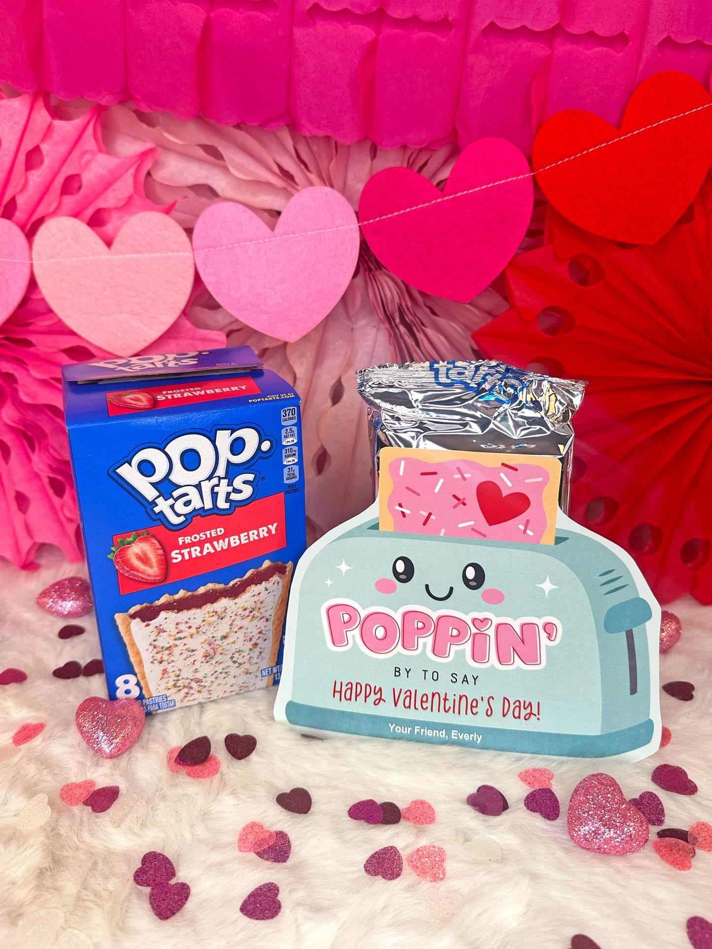 Retro Toaster Pop Pastry Printable Valentine Cards