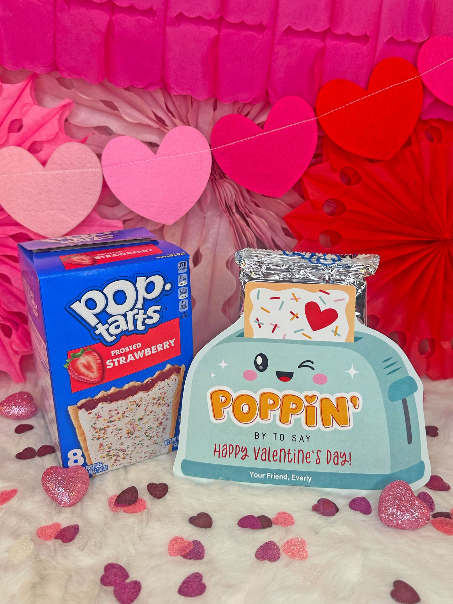 Retro Toaster Pop Pastry Printable Valentine Cards