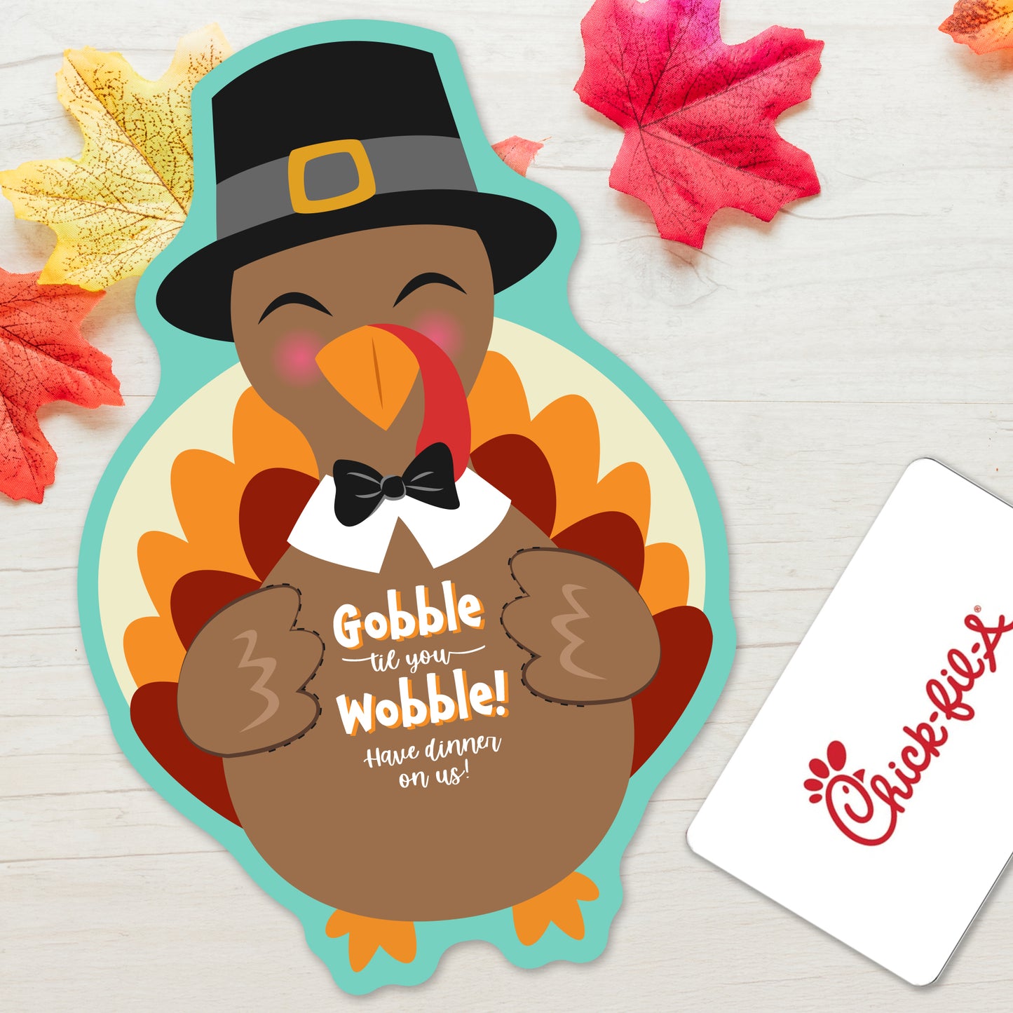 Thanksgiving Turkey Printable Gift Card Holder