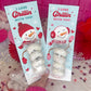 Snowman Powdered Donut Valentine Treat Cards