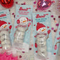 Snowman Powdered Donut Valentine Treat Cards