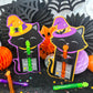 Black Cat Witch Halloween Treat Holder Printable Card