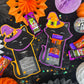 Black Cat Witch Halloween Treat Holder Printable Card