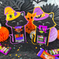 Black Cat Witch Halloween Treat Holder Printable Card