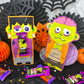 Frankenstein & Zombie Halloween Treat Holder Printable Cards