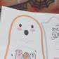 Cute Ghost Halloween Treat Holder Printable Card