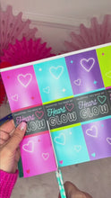 Load and play video in Gallery viewer, Neon Glow Stick Bracelet Printable Valentine Cards
