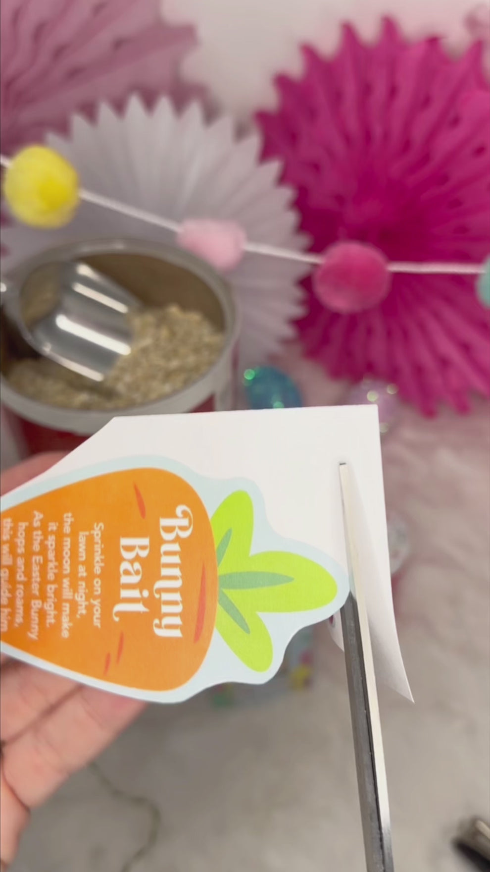 Printable Bunny Bait Instruction Cards - Easter Bunny Food Tags ...