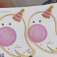 Bubble Tape Bubblegum Ghost Printable Halloween Treat Card for Kids