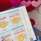 Chocolate Chip Cookie Printable Blue Valentines