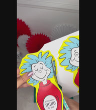 Load and play video in Gallery viewer, Thing 1 and Thing 2, Read Across America, Dr. Seuss Week Treat Cards
