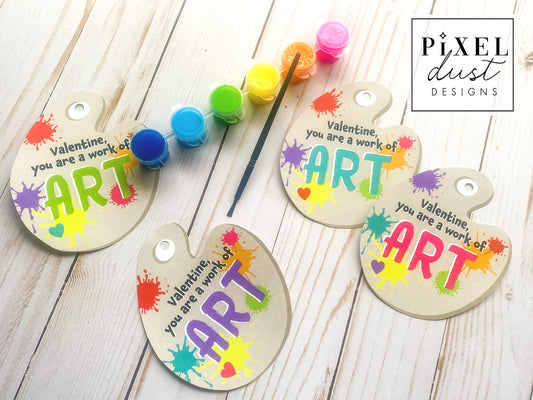 Art Paint Palette Artist Valentines