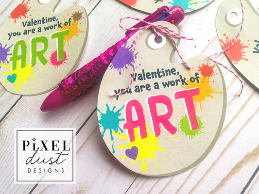 Art Paint Palette Artist Valentines
