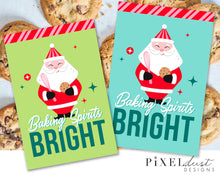Load image into Gallery viewer, Baking Spirits Bright Printable Christmas Gift Tags, Cookie Tag
