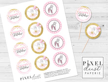 Load image into Gallery viewer, Ballerina Birthday Printable Cupcake Toppers / Picks
