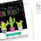 Cute Cactus Personalized Teacher Classroom Binder Cover Set
