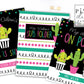 Cute Cactus Personalized Teacher Classroom Binder Cover Set