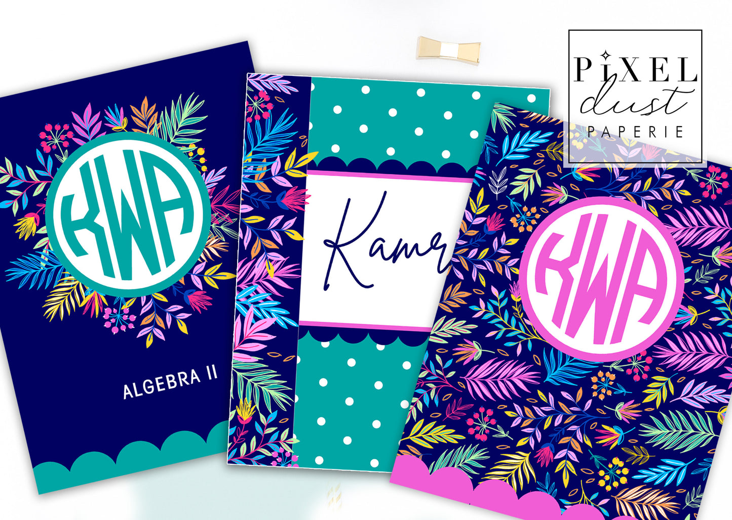 Floral Binder Cover Set