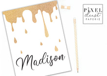 Load image into Gallery viewer, Stay Golden Personalized Chic &amp; Elegant Gold Binder Cover Set
