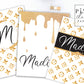 Stay Golden Personalized Chic & Elegant Gold Binder Cover Set