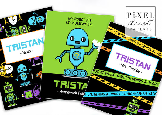 Robot Binder Cover Set