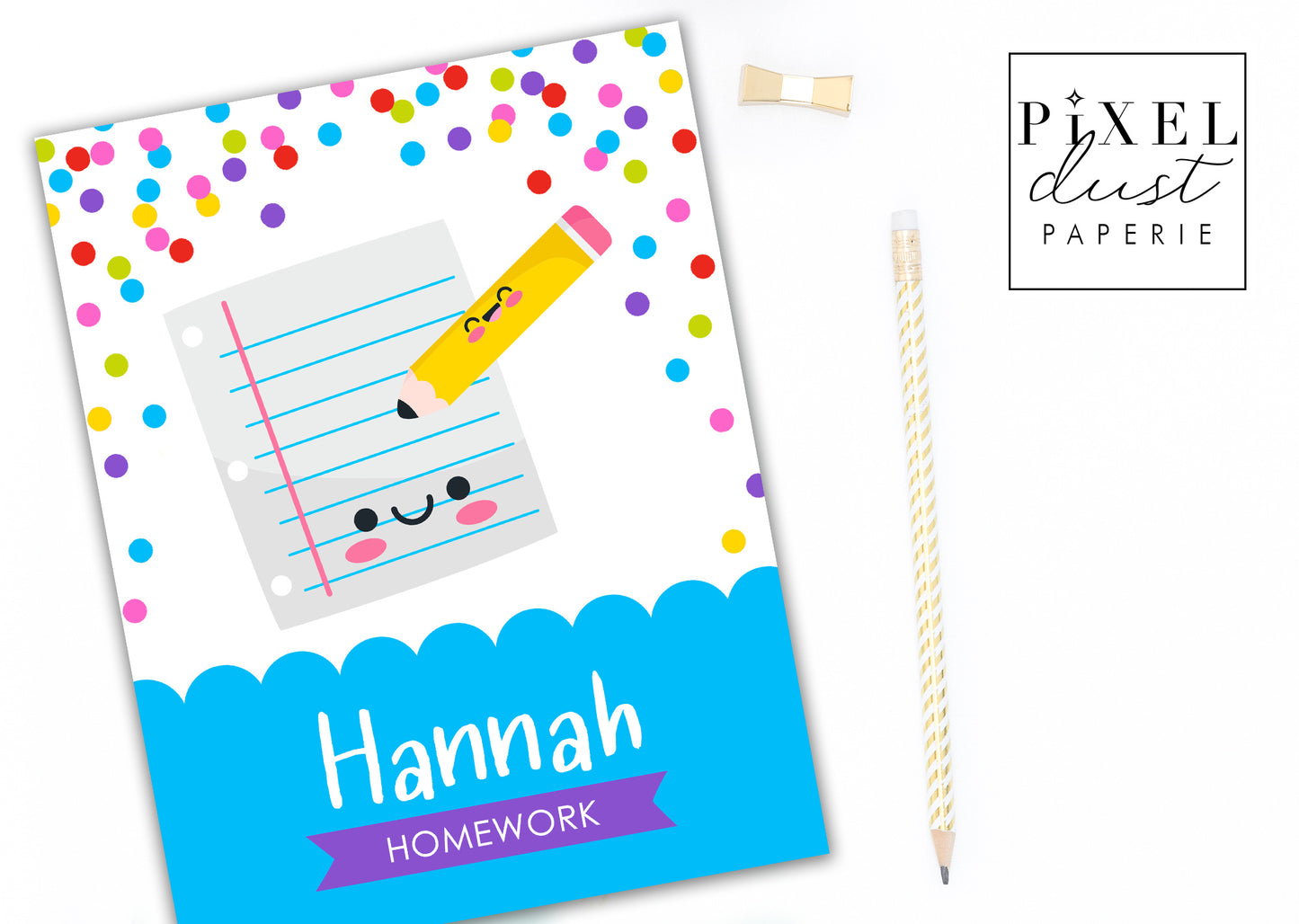 Cute School Kindergarten Binder Cover Set