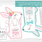 Easter Bunny Printable Treat Holder Cards