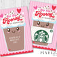 Valentine's Day Coffee Printable Gift Card Holder