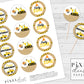 Construction Birthday Party Printable Cupcake Toppers / Picks