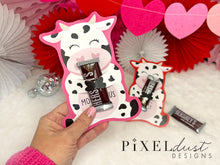 Load image into Gallery viewer, Cute Cow Printable Valentine Treat Holder Cards
