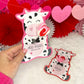Cute Cow Printable Valentine Treat Holder Cards