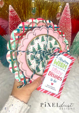 Load image into Gallery viewer, Paper Plate Gift Basket - Less Dishes Printable Christmas Gift Tags
