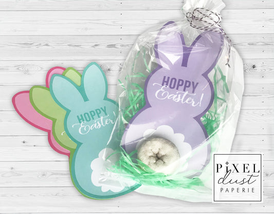 Easter Bunny Donut Tail Printable Treat Cards