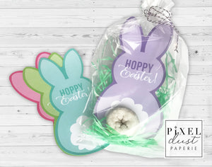 Easter Bunny Donut Tail Printable Treat Cards