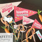 Greetings from the Easter Bunny Pennant Flag Set