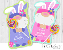 Load image into Gallery viewer, Easter Gnome Treat Holder Printable Card
