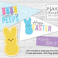 Printable PEEPS Easter Pennant Flag Set