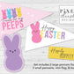 Printable PEEPS Easter Pennant Flag Set