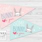 Printable Some Bunny Loves You Easter Pennant Flag Set