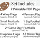 Game Day Football Pennant Flags