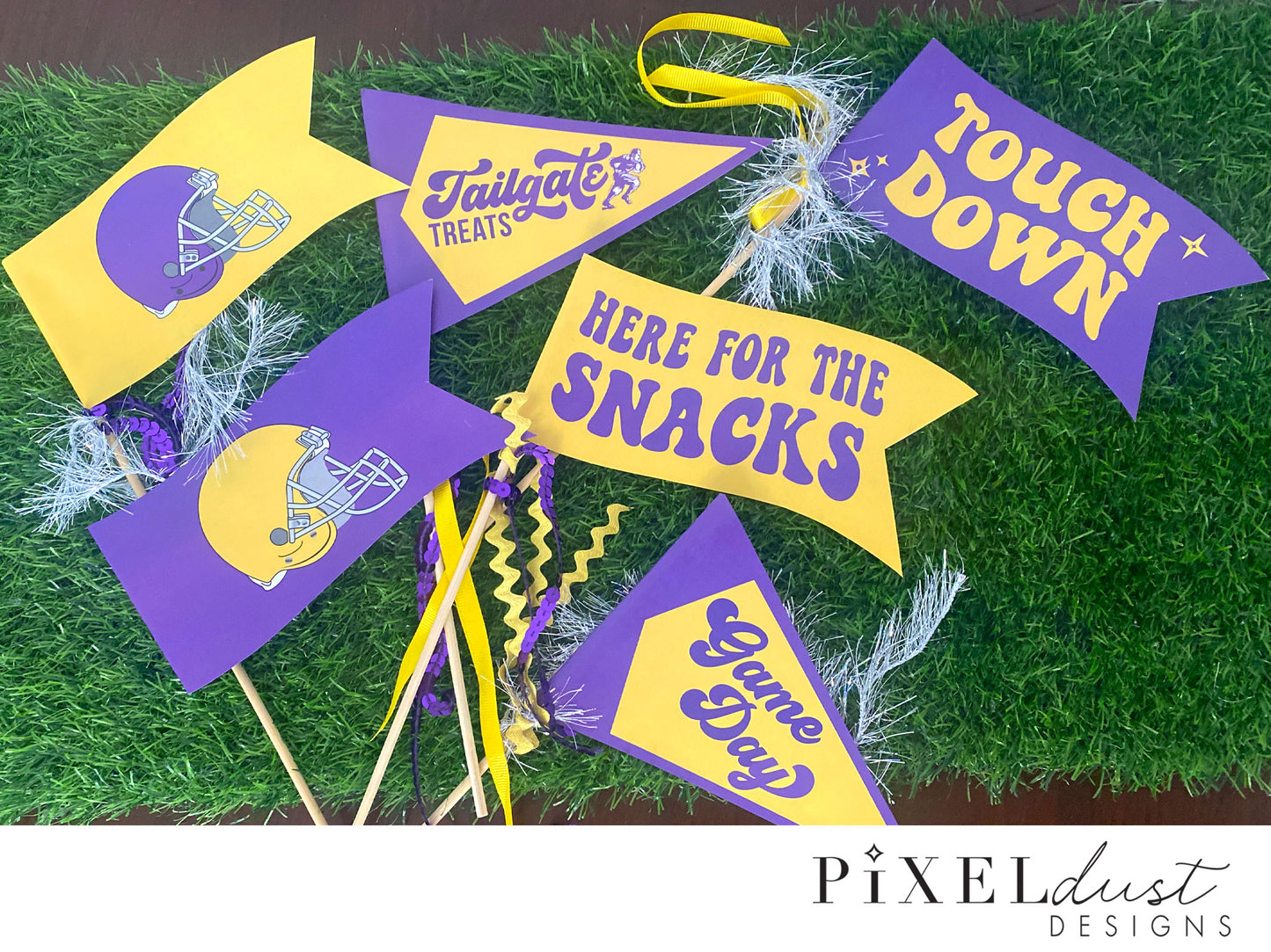 Game Day Football Pennant Flags