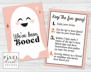 Halloween Printable Pennant Flags - You've Been Booed Set