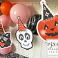 Printable Retro Halloween Banner - Skull, Jack-O-Lantern, and Black Cat
