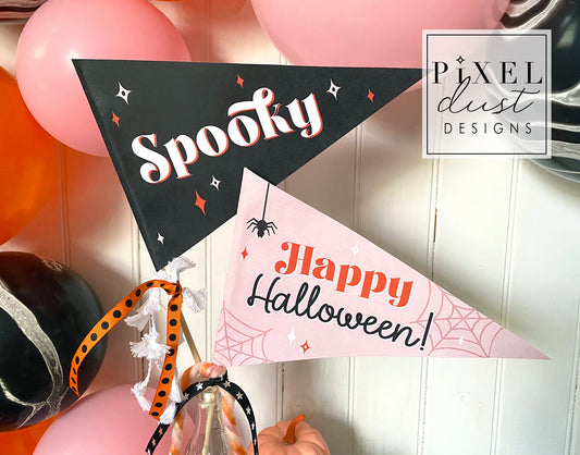 Halloween Printable Pennant Flags - Spooky Set