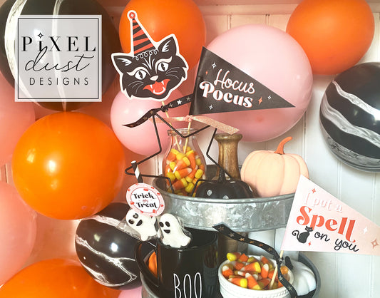 Halloween Printable Pennant Flags - Hocus Pocus Set