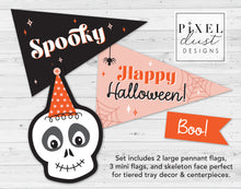Load image into Gallery viewer, Halloween Printable Pennant Flags - Spooky Set
